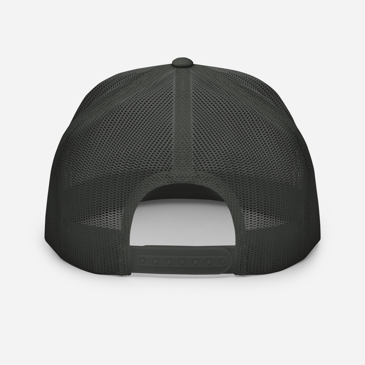 Schwarze Trucker-Cap IM NOT WEIRD mit Netzrückseite und Snapverschluss, Einheitsgröße