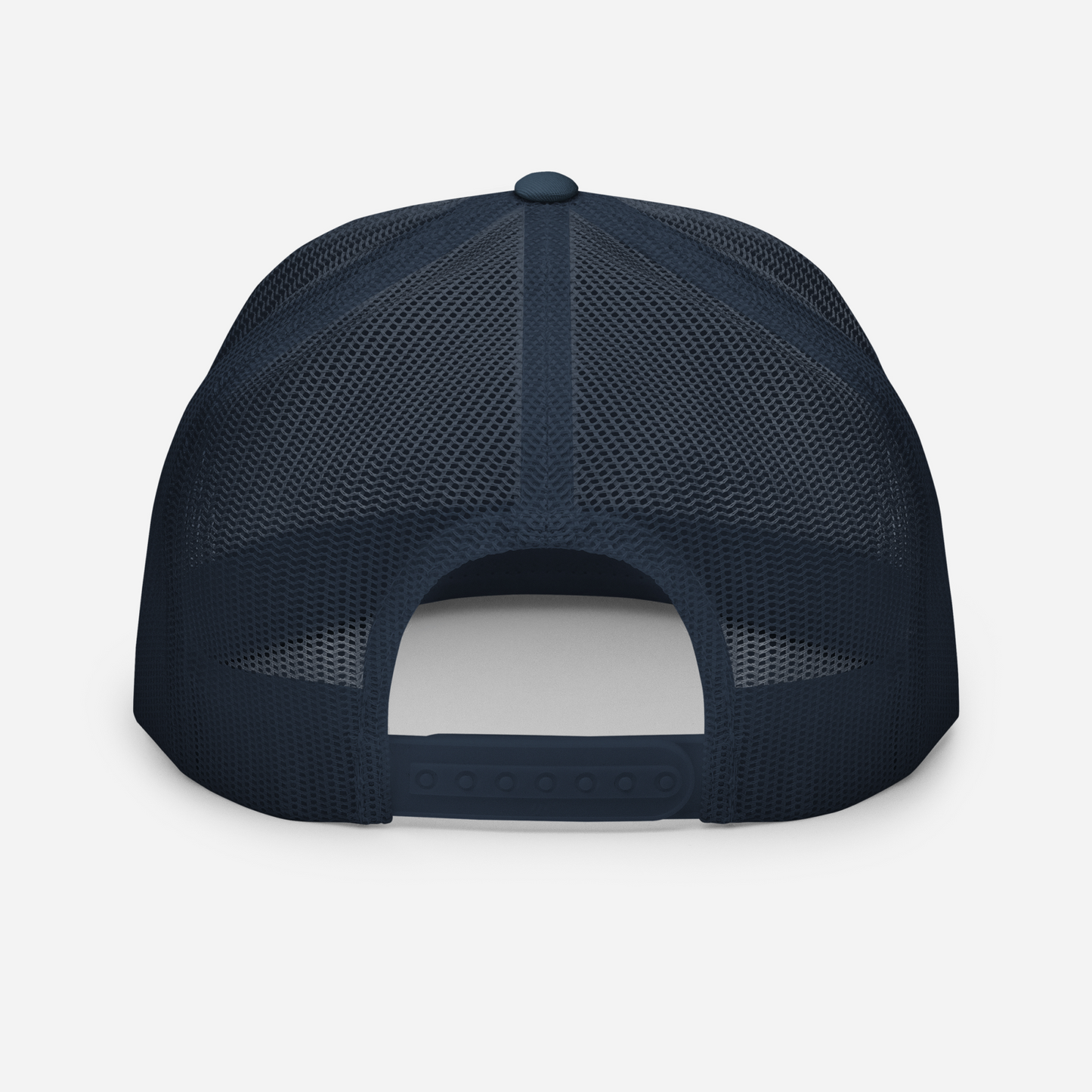 helle Trucker-Cap IM NOT WEIRD mit verstellbarem Snapverschluss und grauem Schirmunterseite