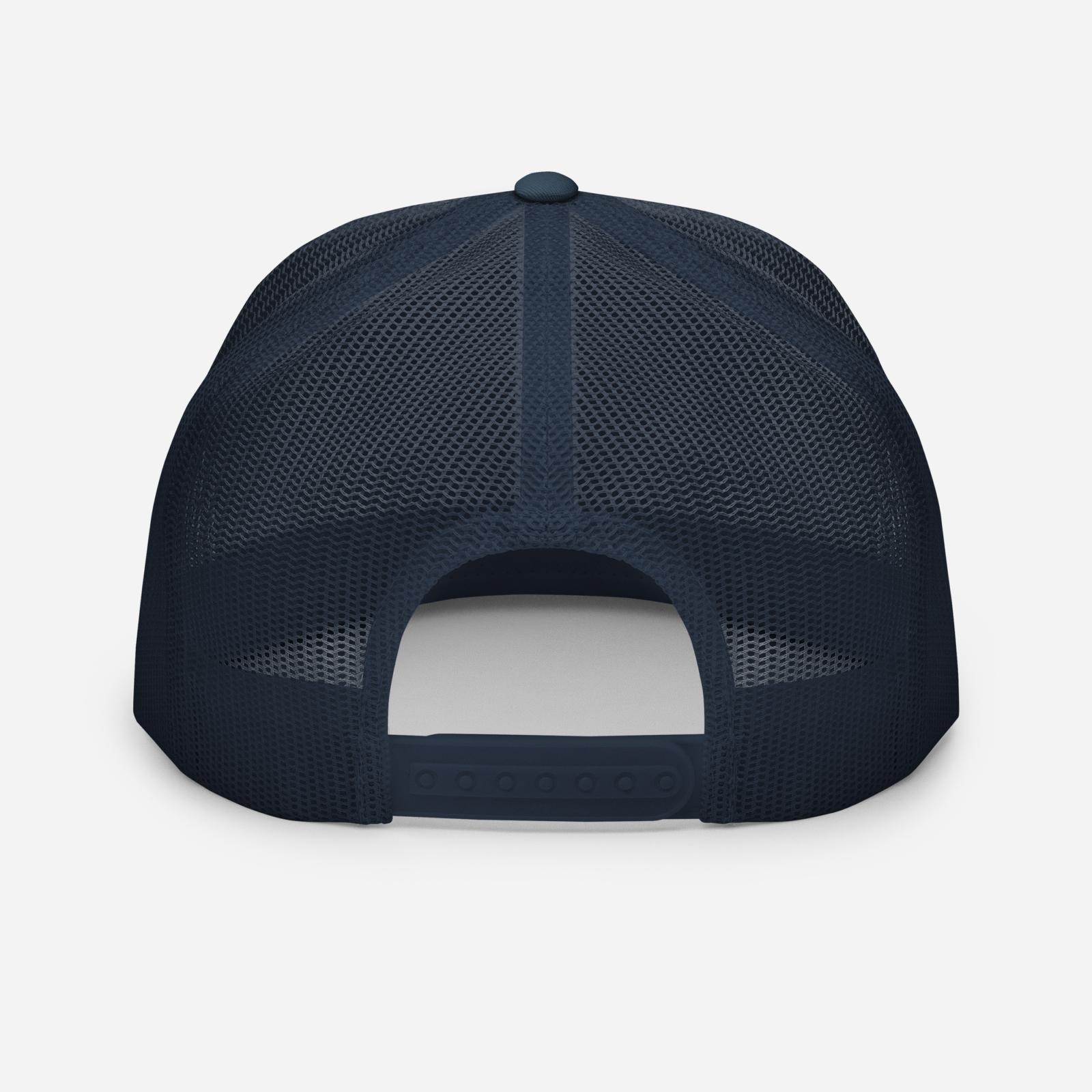 helle Trucker-Cap IM NOT WEIRD mit verstellbarem Snapverschluss und grauem Schirmunterseite