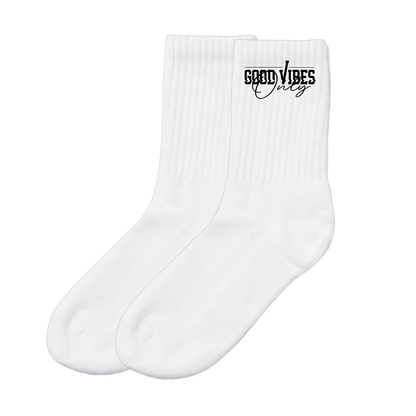 EVERYDAY GOOD VIBES ONLY 3 PACK - Socken - black/white