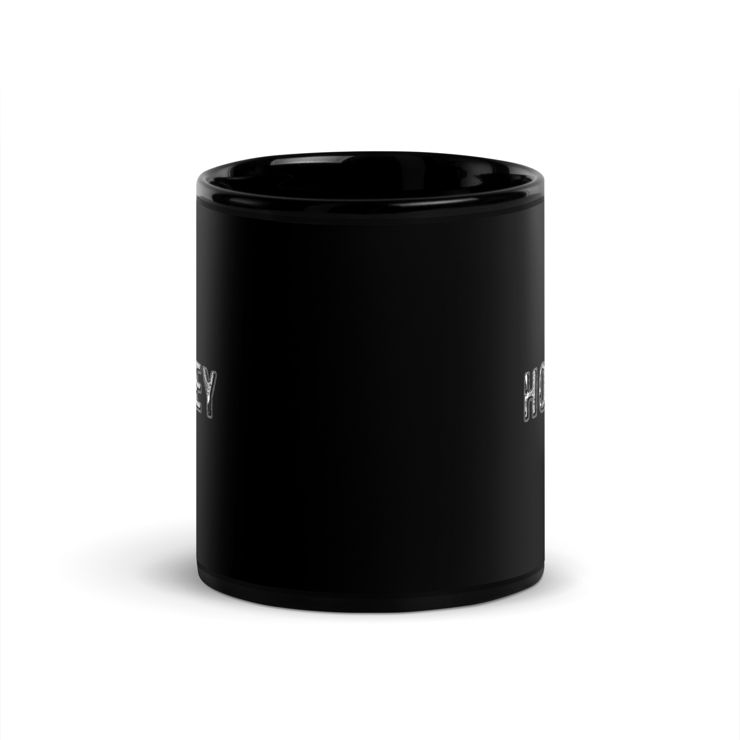 Schwarze Hocke Keramik Tasse mit glänzendem Finish, 11 oz und 15 oz Größen, blei- und BPA-frei, handwaschbar