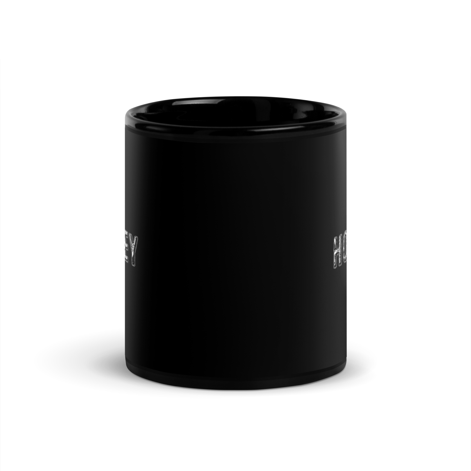 Schwarze Hocke Keramik Tasse mit glänzendem Finish, 11 oz und 15 oz Größen, blei- und BPA-frei, handwaschbar