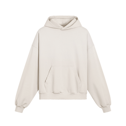 Oversize Hoodie Respect aus 100% Baumwolle mit Kängurutasche und verwaschenem Look