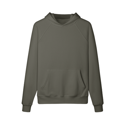 AUTH NY Oversize Hoodie mit Kängurutasche und langlebiger Farbe in Olivgrün