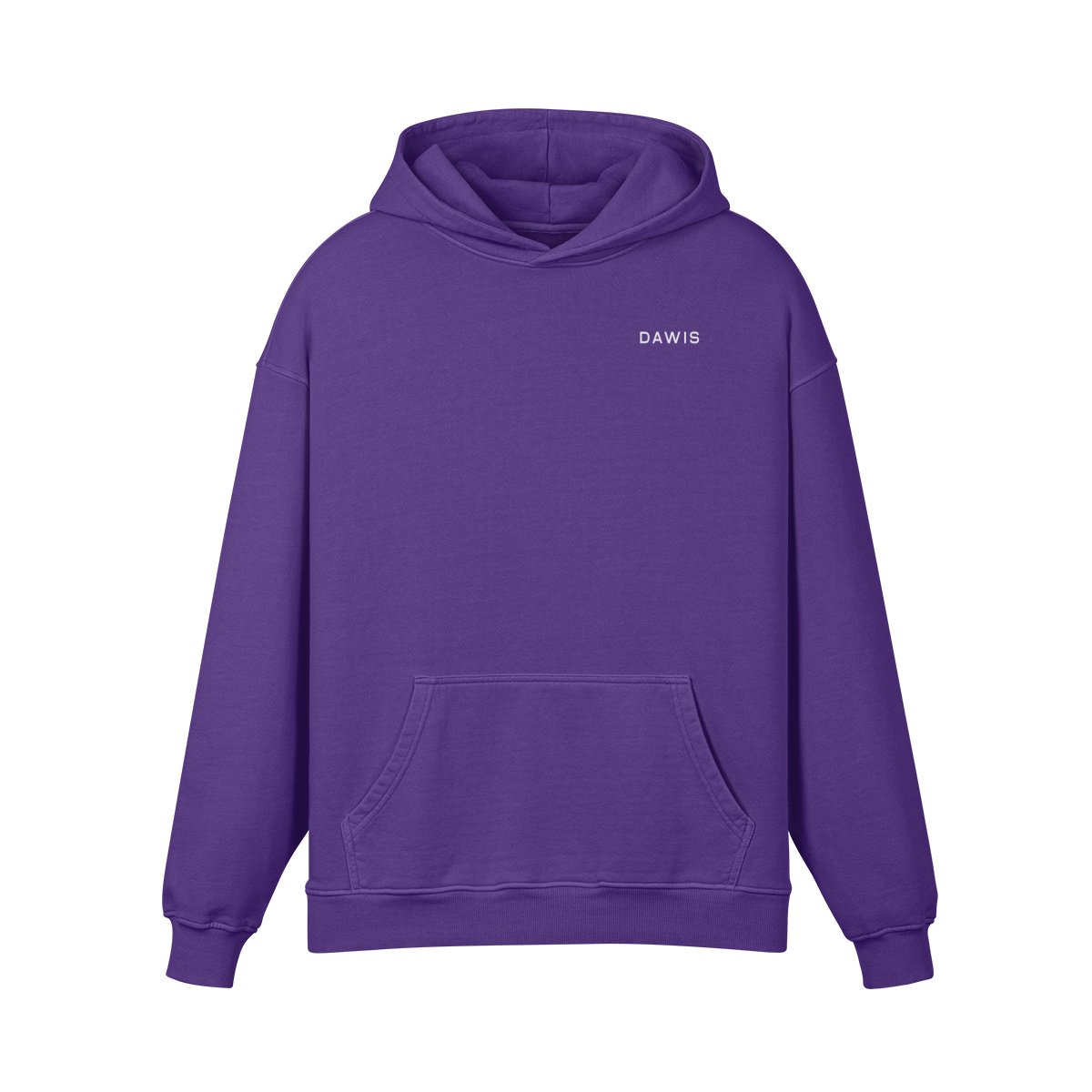 lila Urban Style Hoodie mit Oversize Fit und Kängurutasche aus 100% Baumwolle