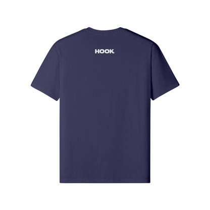 HOCKEY T-Shirt navy mit klassischer Passform und hochwertigem Baumwollstoff, Front- und Backprint, kein Oversize