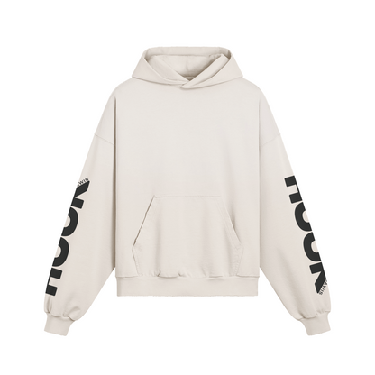 Hockey Warrior Oversize Hoodie aus 100% Baumwolle mit verwaschenem Look und Kängurutasche