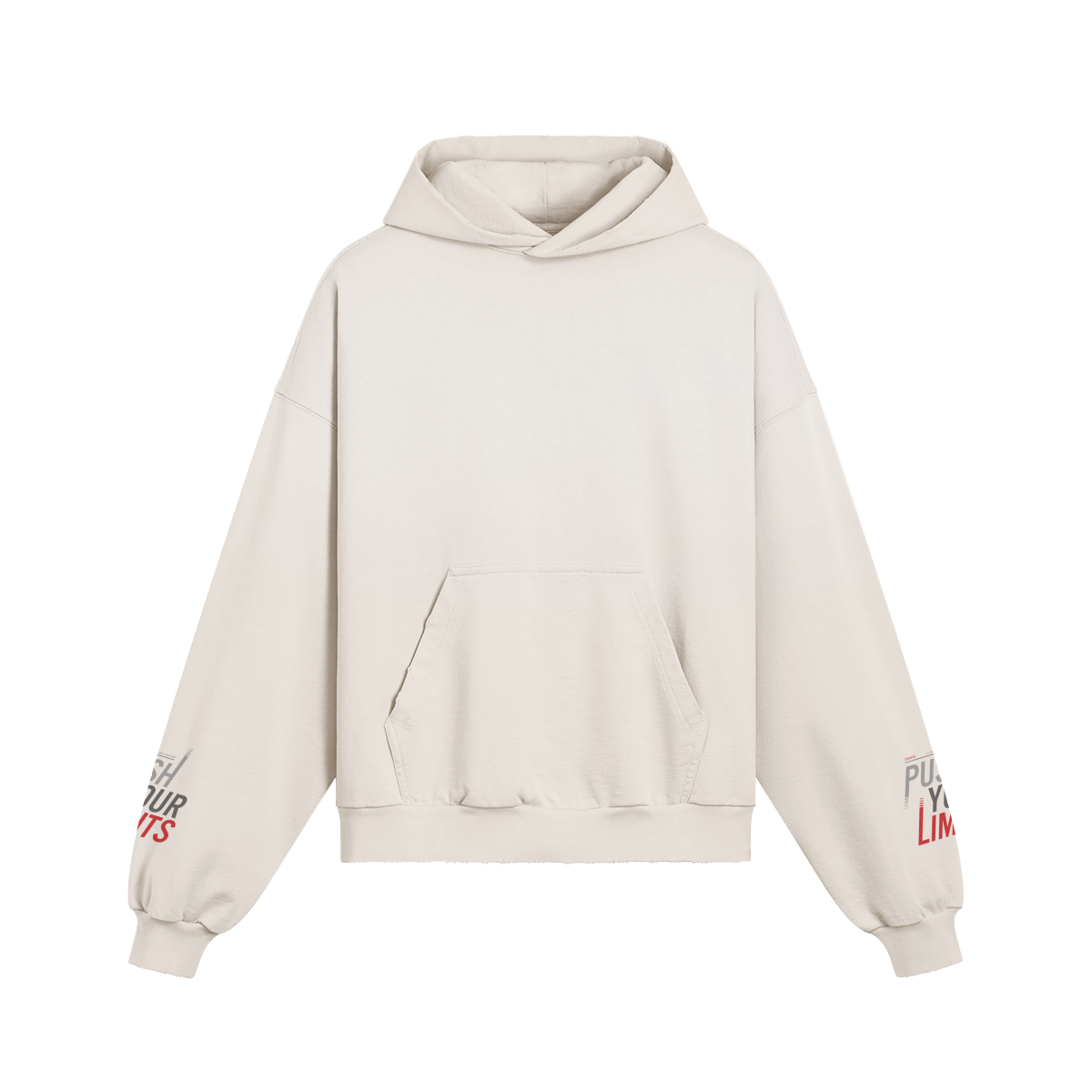 Oversize Fit Hoodie mit Kängurutasche und verwaschenem Effekt aus 100% Baumwolle